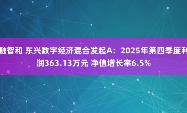 融智和 东兴数字经济混合发起A：2025年第四季度利润363.13万元 净值增长率6.5%